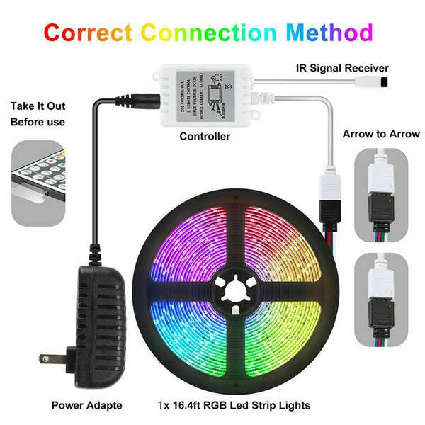 π 5M RGB LED Strip Light β Waterproof, Flexible & Remote-Controlled