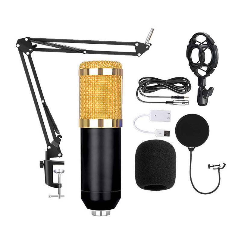 šļø BM800 Studio Condenser Microphone Kit with USB Sound Card for Streaming & Podcasting