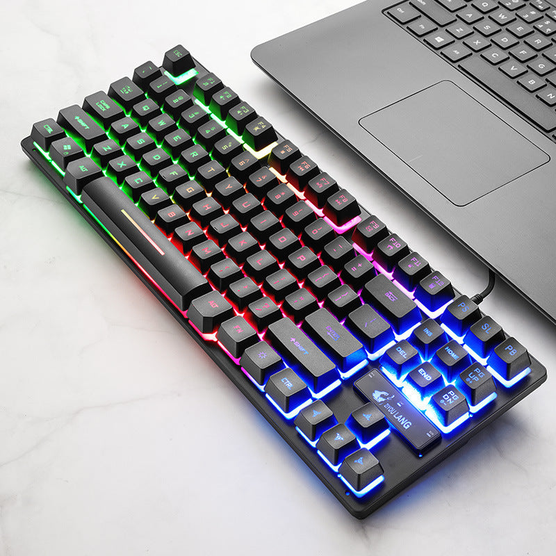 ⌨️ Compact Mechanical Gaming Keyboard – Tactile Switches & Backlit Keys