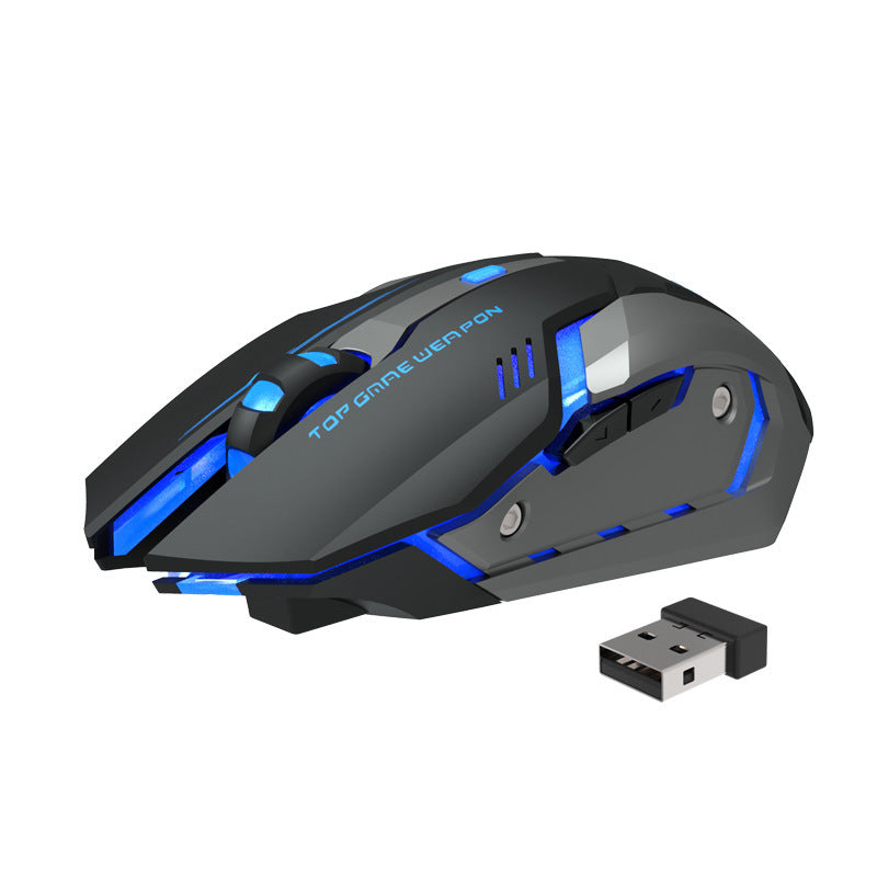 🖱️ Wireless Rechargeable Silent Gaming Mouse with Ergonomic Design