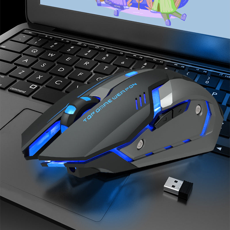 🖱️ Wireless Rechargeable Silent Gaming Mouse with Ergonomic Design