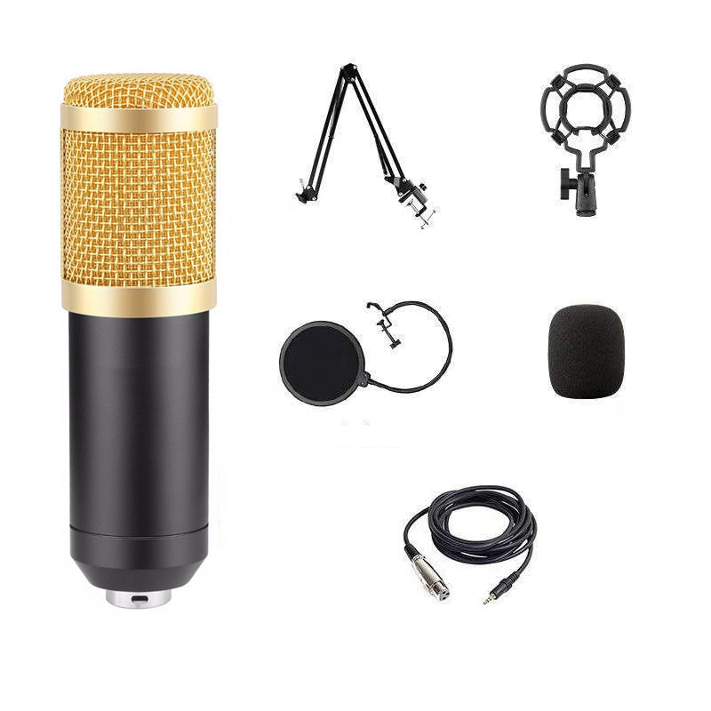 šļø BM800 Studio Condenser Microphone Kit with USB Sound Card for Streaming & Podcasting