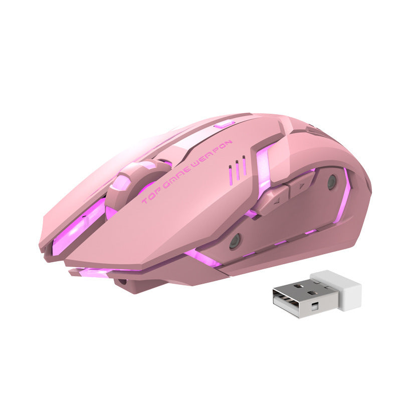 🖱️ Wireless Rechargeable Silent Gaming Mouse with Ergonomic Design