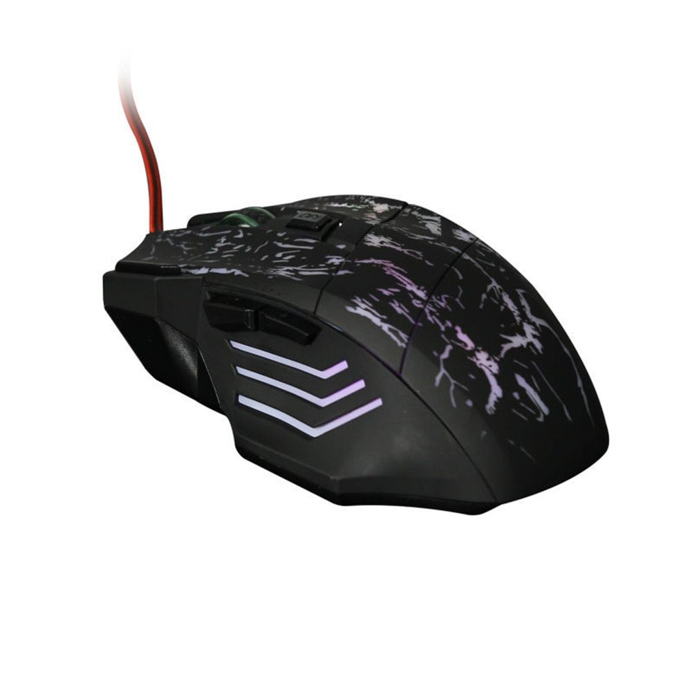 🖱️ Ergonomic Wired Gaming Mouse with Custom DPI & LED Lighting