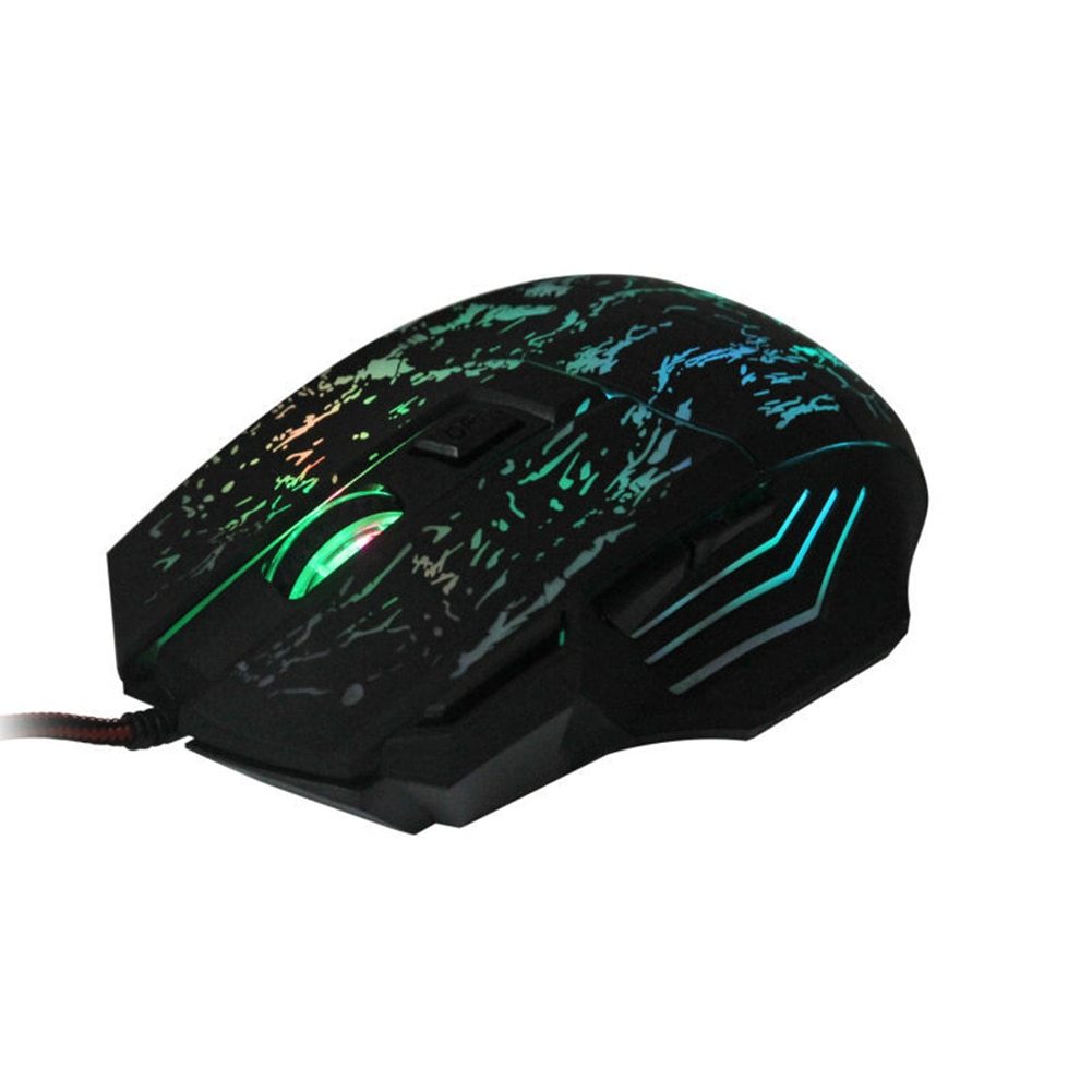 🖱️ Ergonomic Wired Gaming Mouse with Custom DPI & LED Lighting