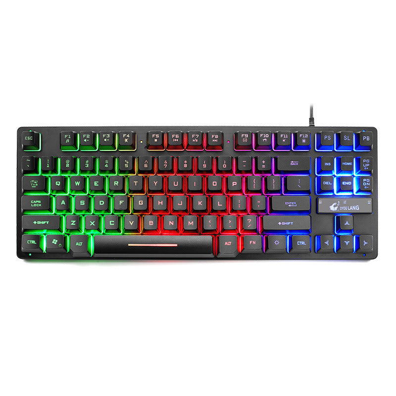 ⌨️ Compact Mechanical Gaming Keyboard – Tactile Switches & Backlit Keys